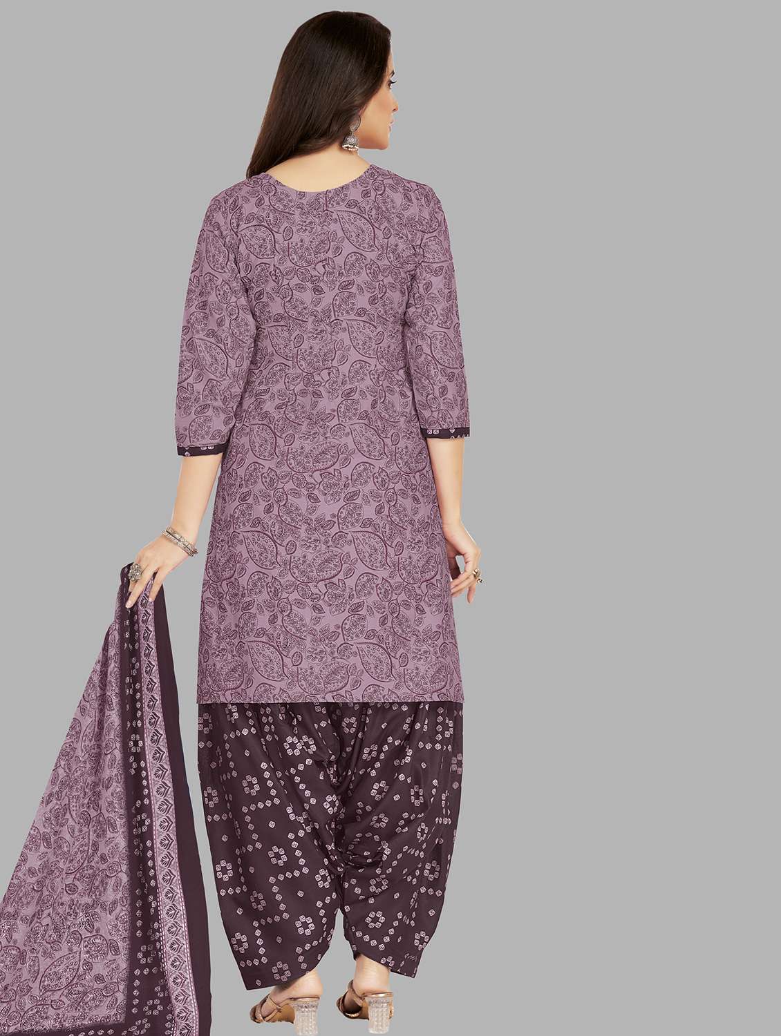 women printed unstitched salwar suit set - 22079480 - Standard Image - 1