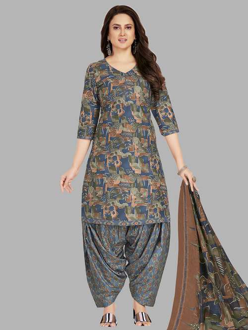 women printed unstitched salwar suit set - 22079503 -  Standard Image - 0