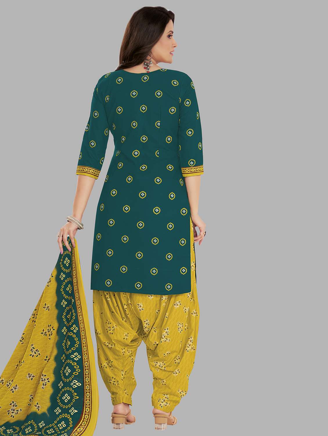 women printed unstitched salwar suit set - 22079511 -  Standard Image - 1