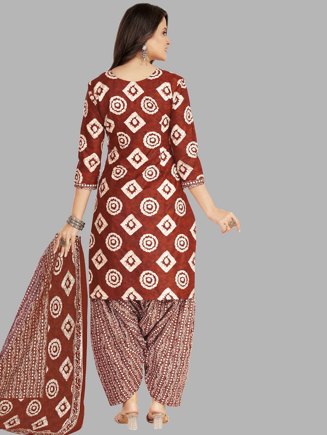 women printed unstitched salwar suit set - 22079514 -  Standard Image - 1