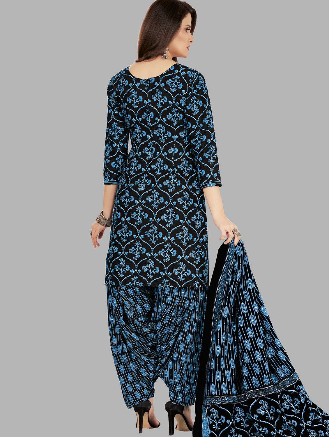 women printed unstitched salwar suit set - 22079517 -  Standard Image - 1