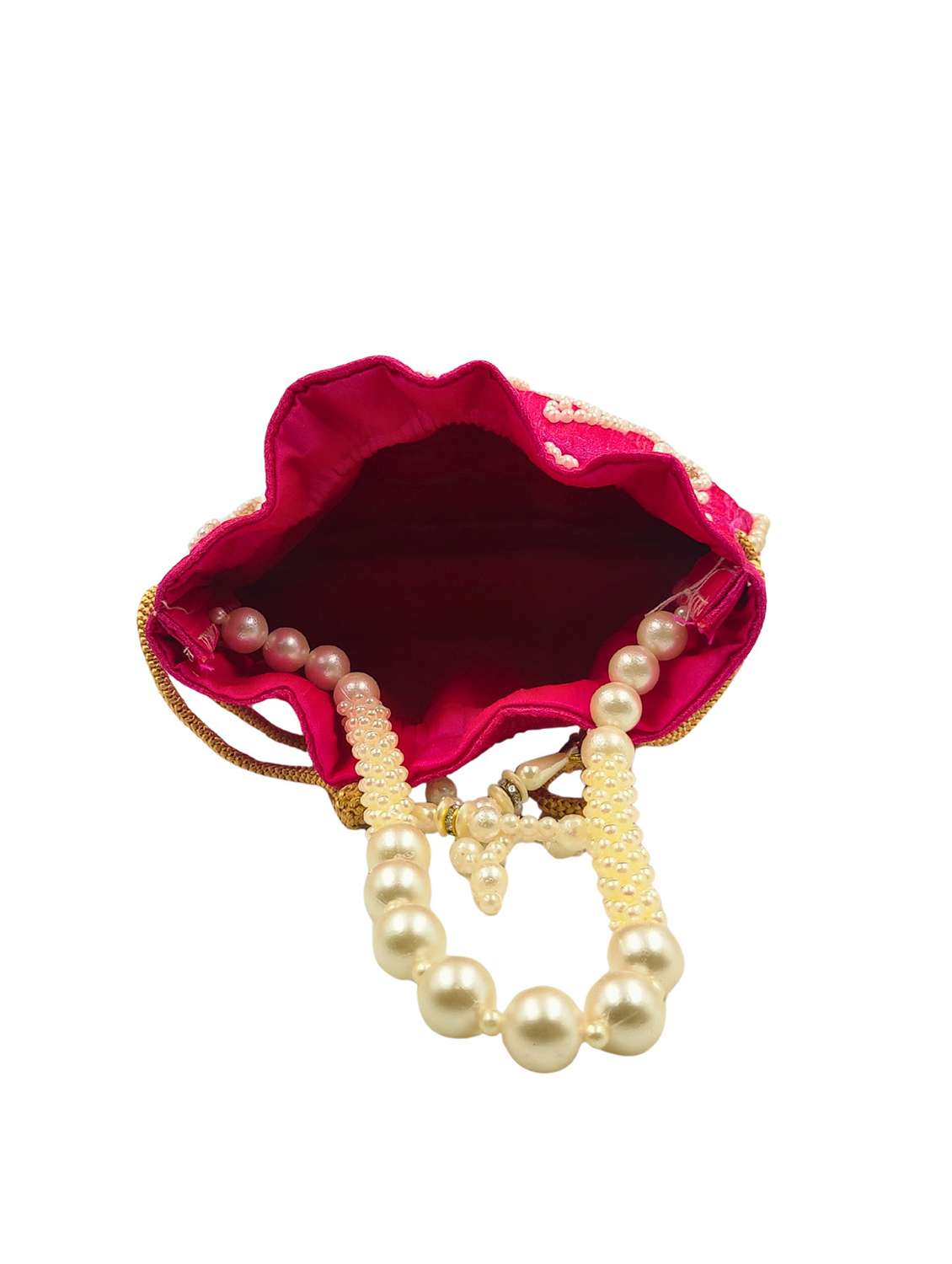 embroidered potli bag with drawstring - 22079543 - Standard Image - 4