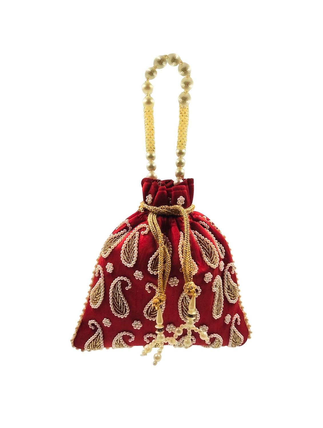women embroidered potli bag with drawstring - 22079547 - Zoom Image - 0