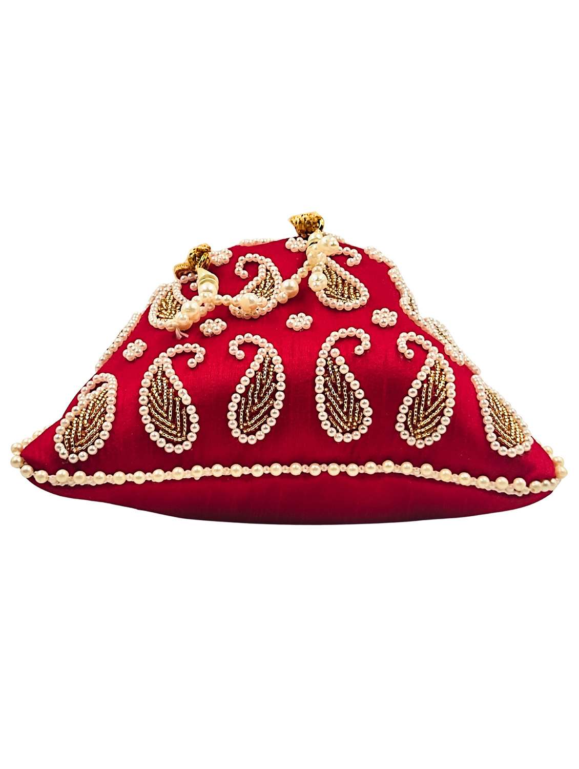 women embroidered potli bag with drawstring - 22079547 - Standard Image - 4