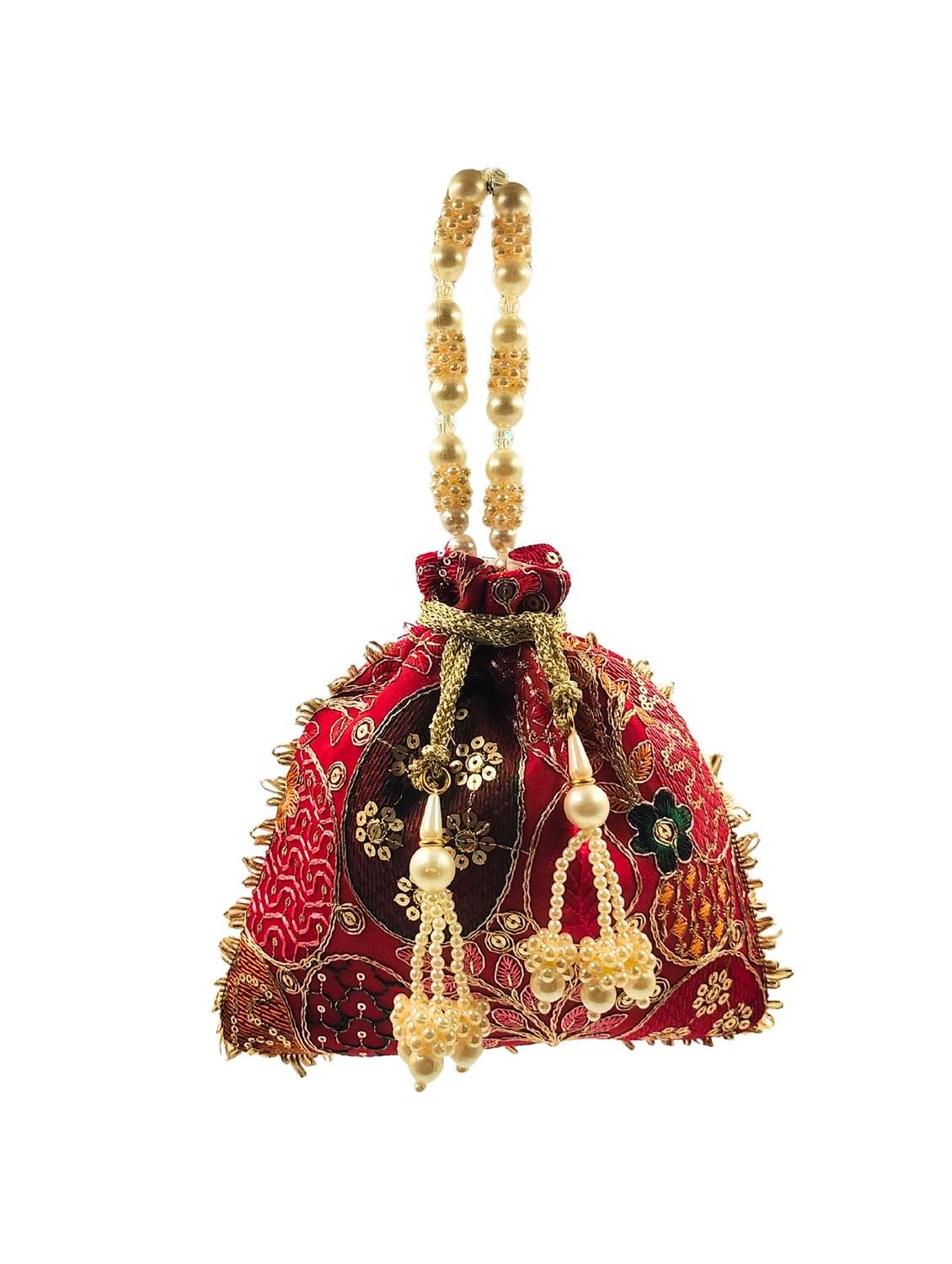 women embroidered potli bag with drawstring - 22079551 - Zoom Image - 0
