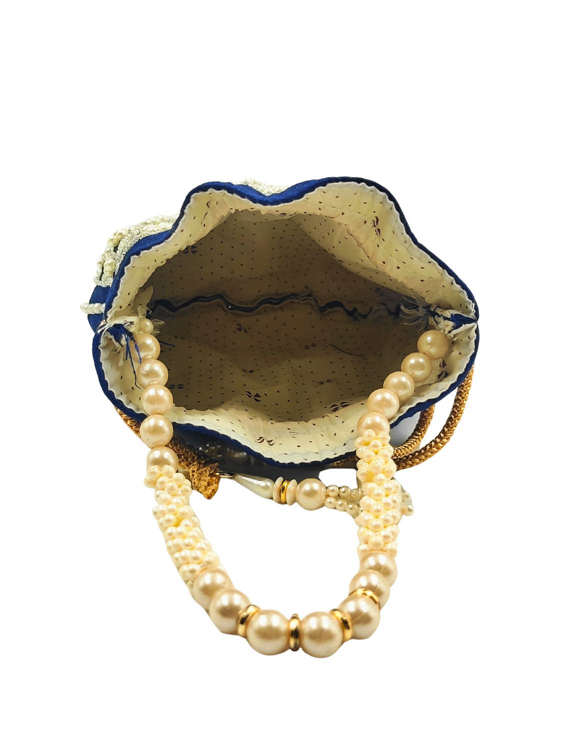 women embroidered potli bag with drawstring - 22079554 - Standard Image - 4