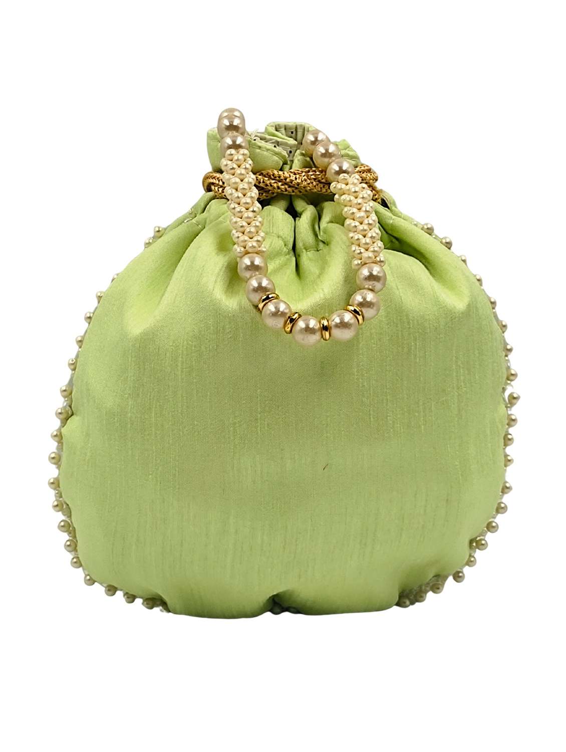 women embroidered potli bag with drawstring - 22079555 - Standard Image - 4