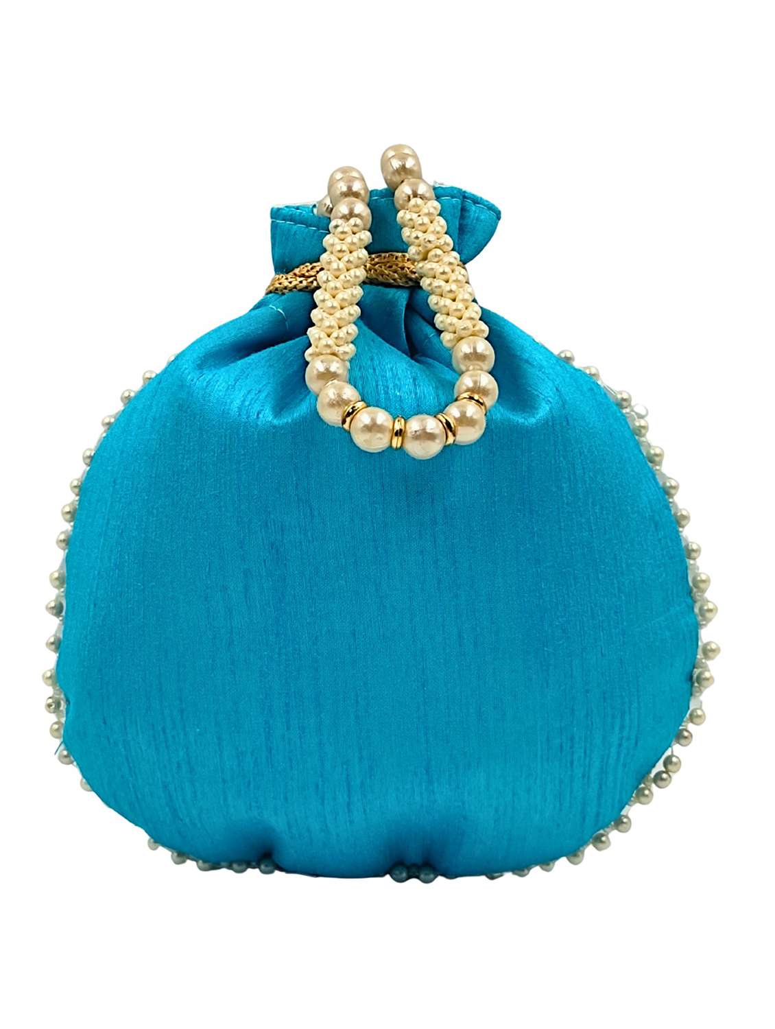 women embroidered potli bag with drawstring - 22079557 - Standard Image - 4