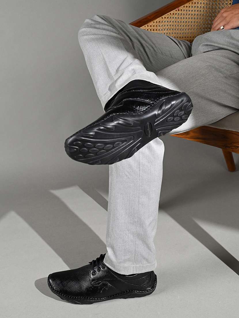 men black lace-up derby - 22079564 -  Standard Image - 1