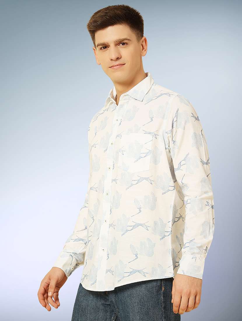 blue cotton casual shirt - 22079654 -  Standard Image - 1