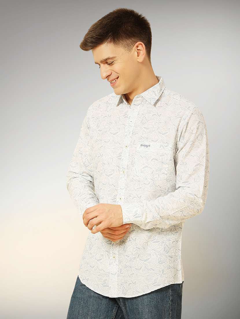 blue cotton casual shirt - 22079657 -  Standard Image - 1