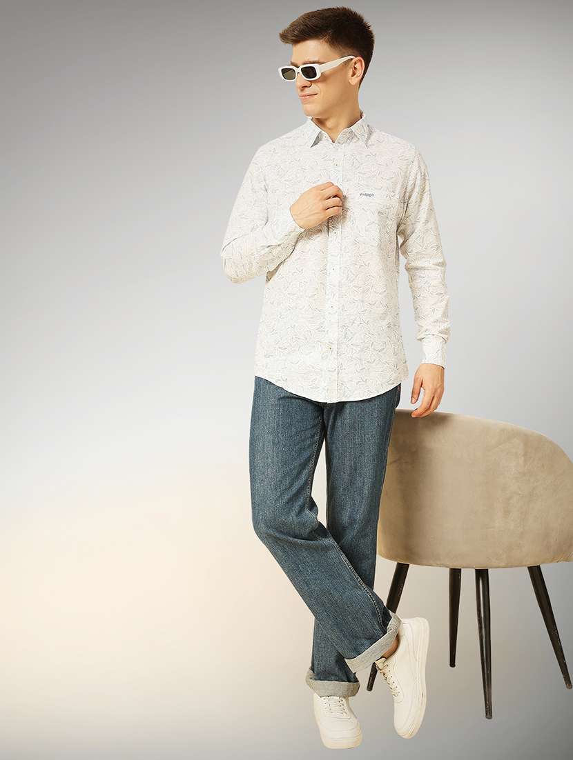 blue cotton casual shirt - 22079657 -  Standard Image - 4