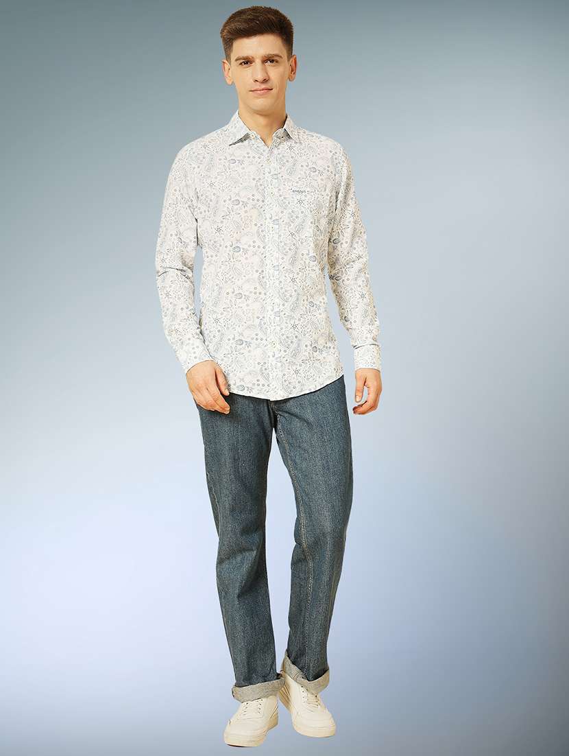 blue cotton casual shirt - 22079658 -  Standard Image - 4
