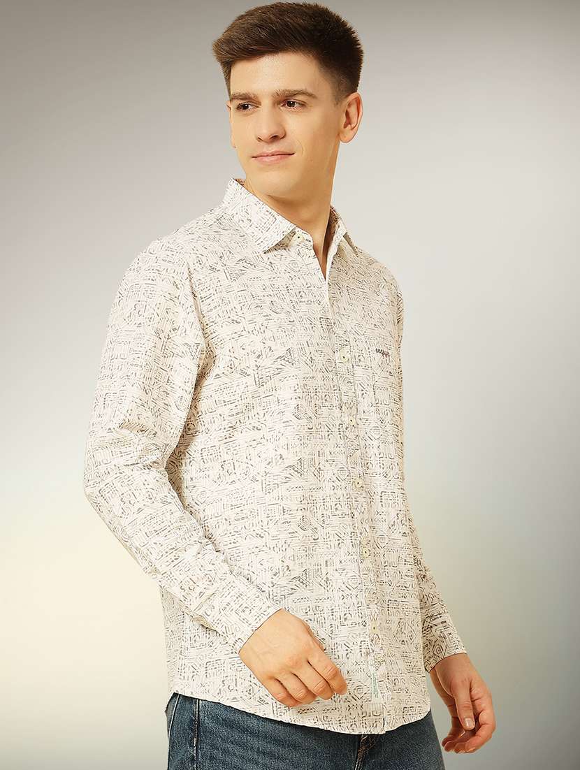 brown cotton casual shirt - 22079661 -  Standard Image - 1