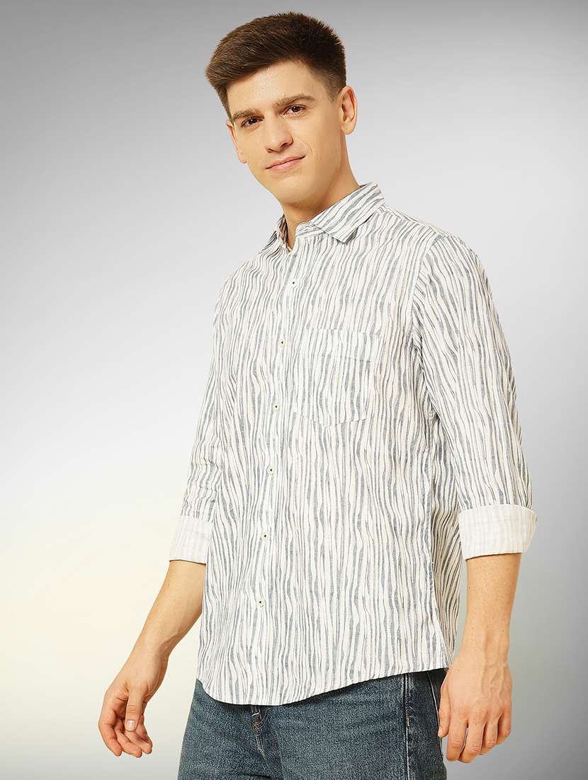 blue cotton casual shirt - 22079672 -  Standard Image - 1