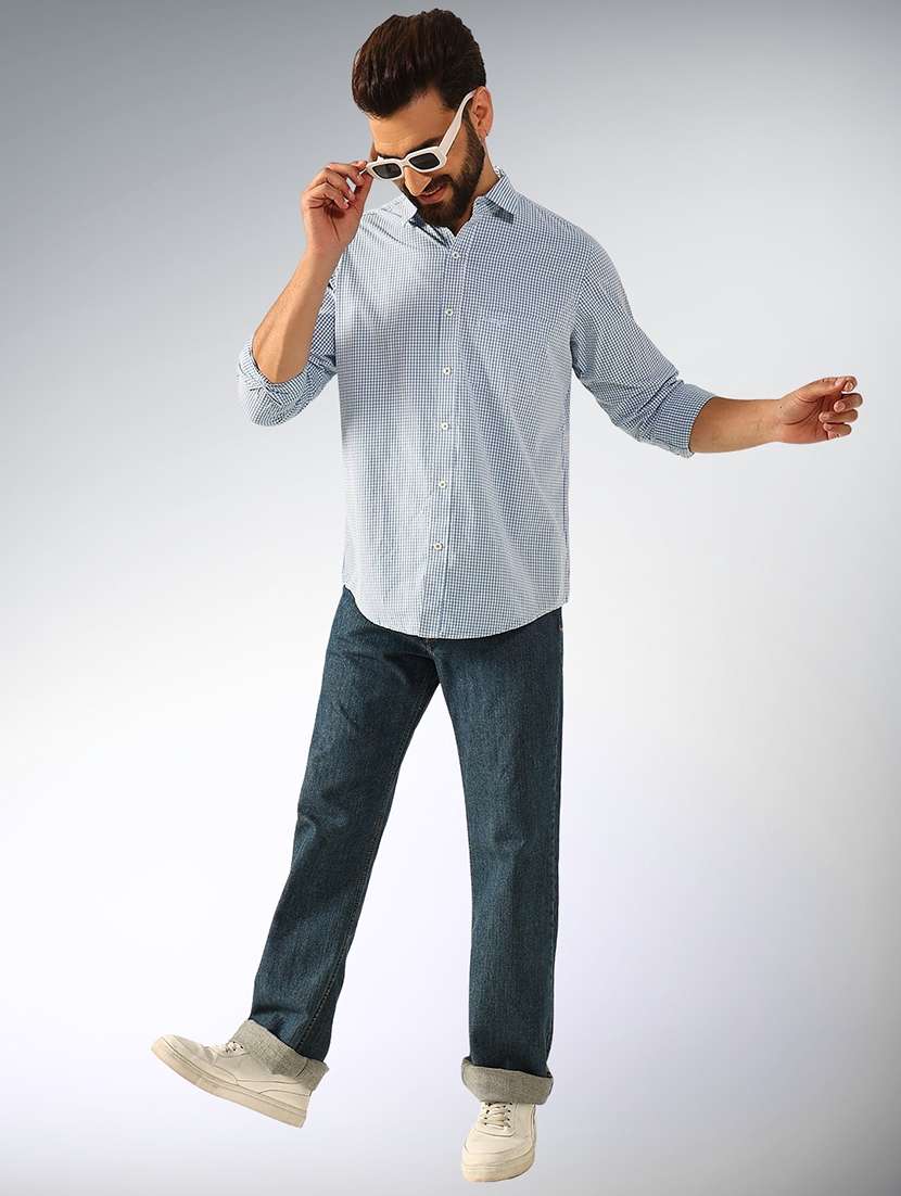 men checkered long sleeve regular fit casual shirt - 22079702 -  Standard Image - 4