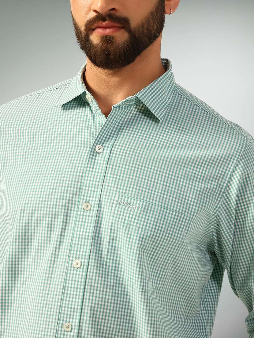 men checkered long sleeve regular fit casual shirt - 22079704 - Standard Image - 4