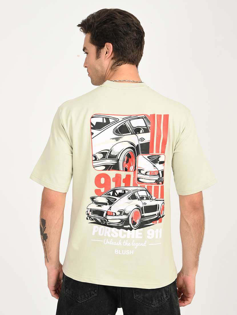 men printed short sleeve loose fit t-shirt - 22079922 - Zoom Image - 0