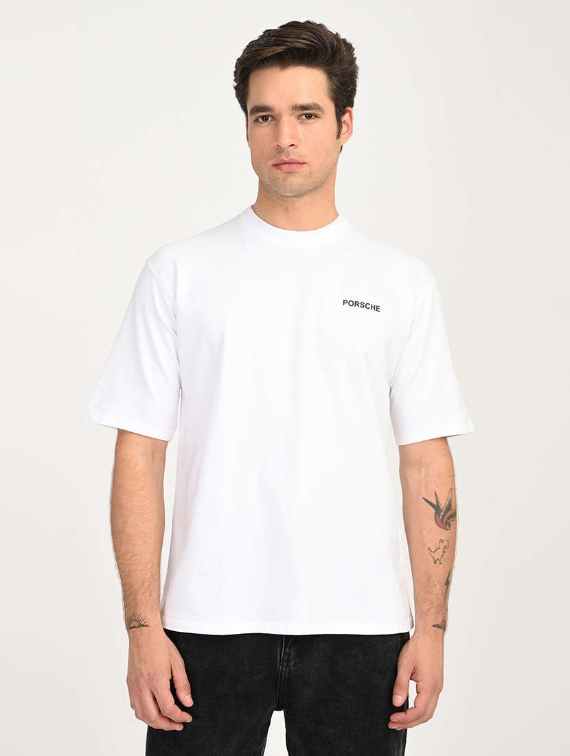 men printed short sleeve loose fit t-shirt - 22079923 - Standard Image - 1