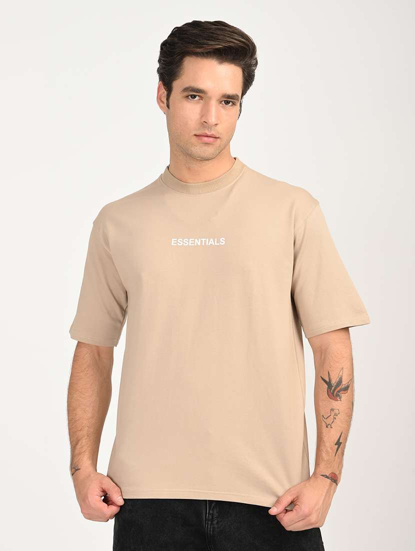 men printed short sleeve loose fit t-shirt - 22079924 -  Standard Image - 1