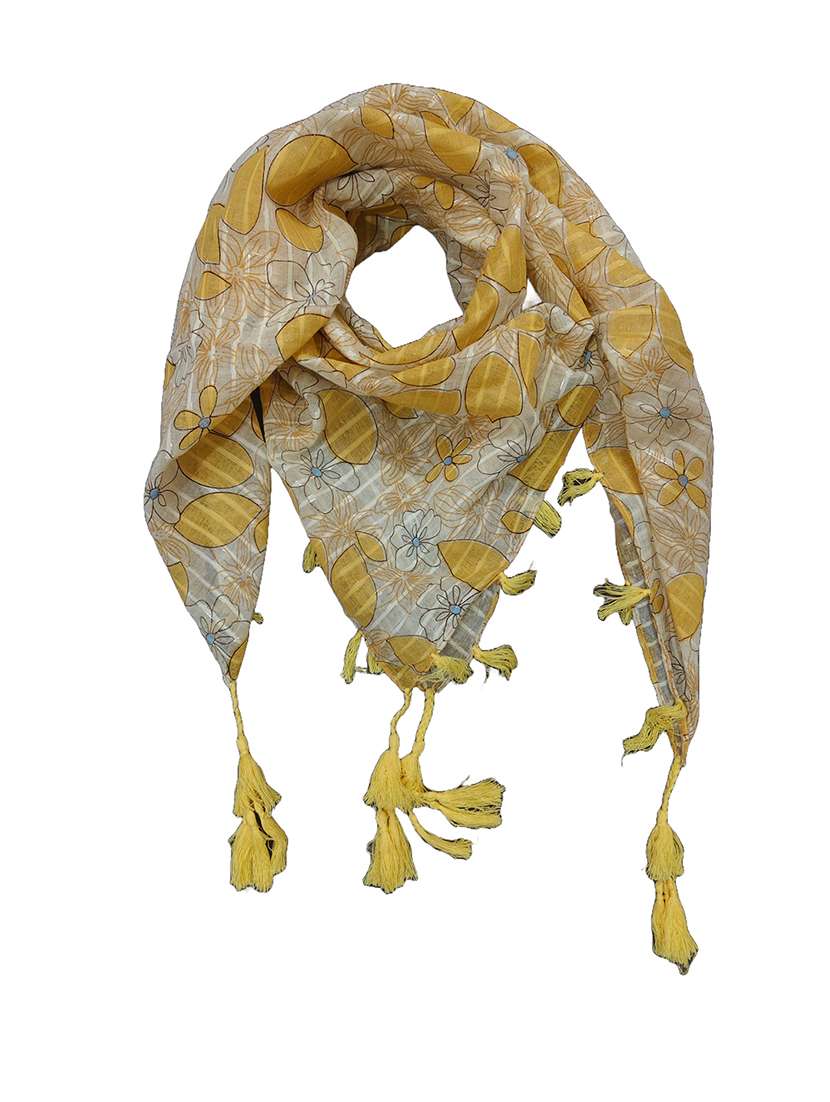 women pack of 2 scarf with tassels - 22079941 -  Standard Image - 1