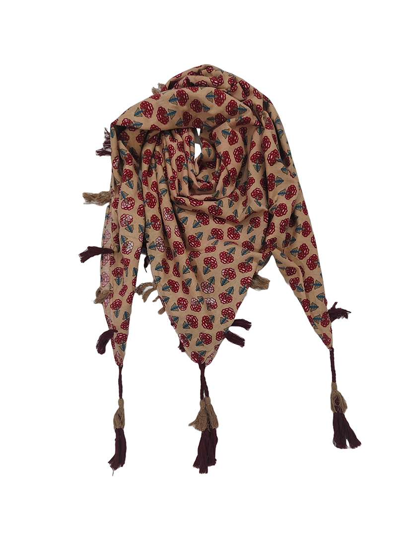 women pack of 2 scarf with tassels - 22079953 - Standard Image - 1