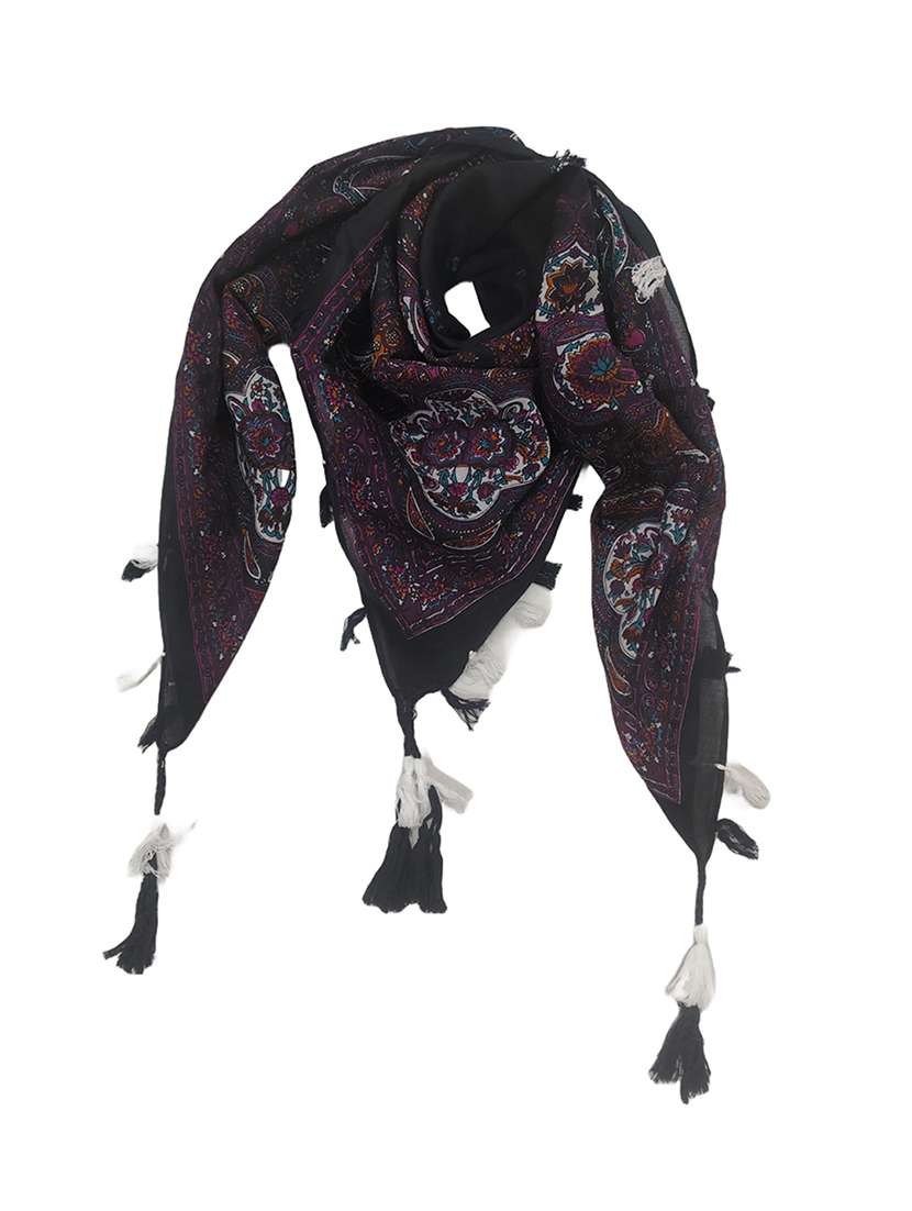 women pack of 2 scarf with tassels - 22079959 - Standard Image - 4