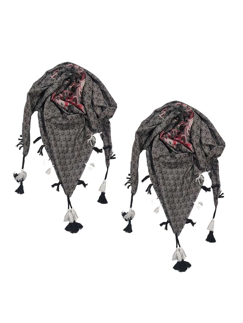 women pack of 2 scarf with tassels - 22079965 -  Zoom Image - 0