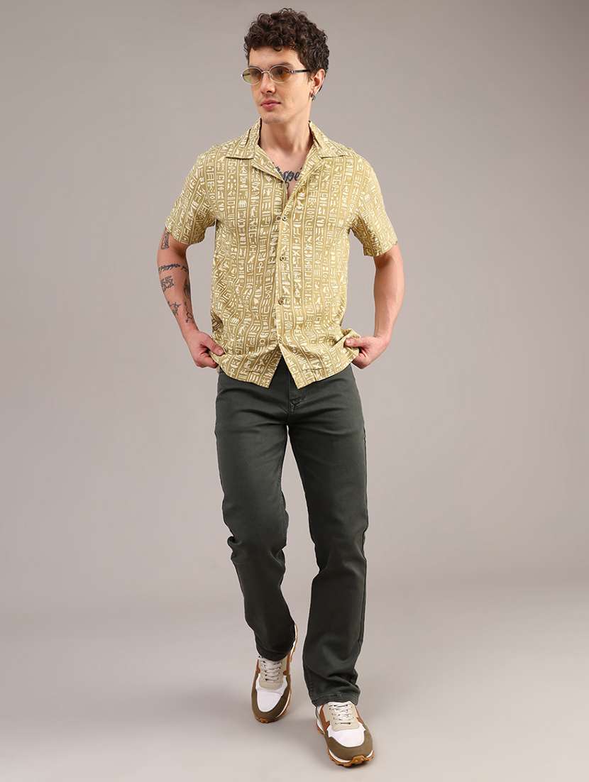 men plain mid rise full length jeans - 22080253 -  Standard Image - 4