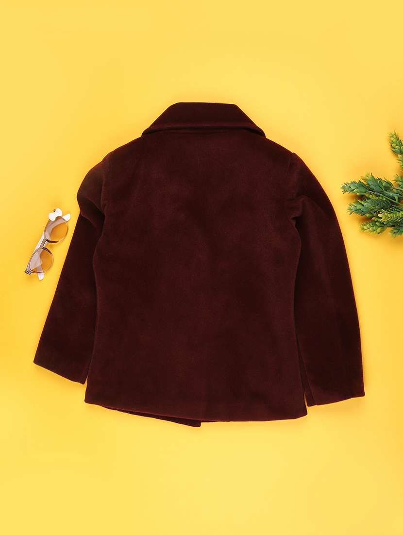 girls solid long sleeve regular blazer - 22080299 -  Standard Image - 1