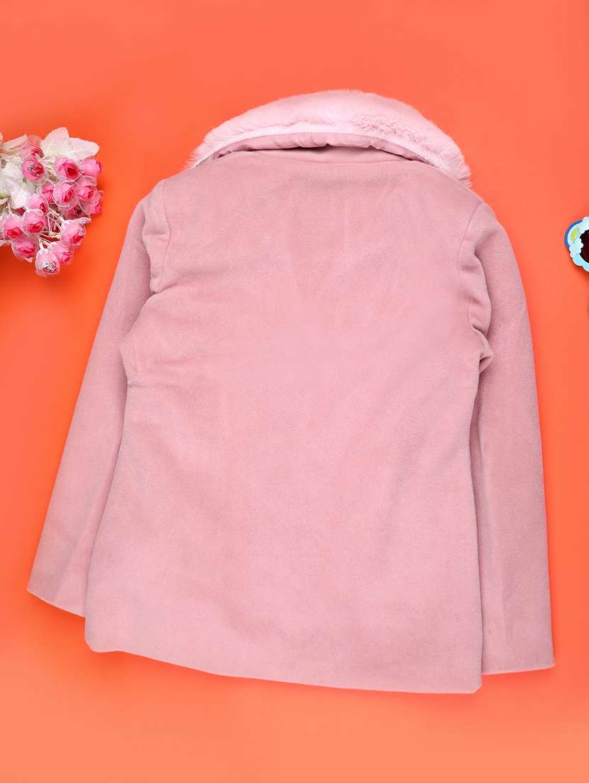 girls solid long sleeve regular blazer - 22080300 -  Standard Image - 1