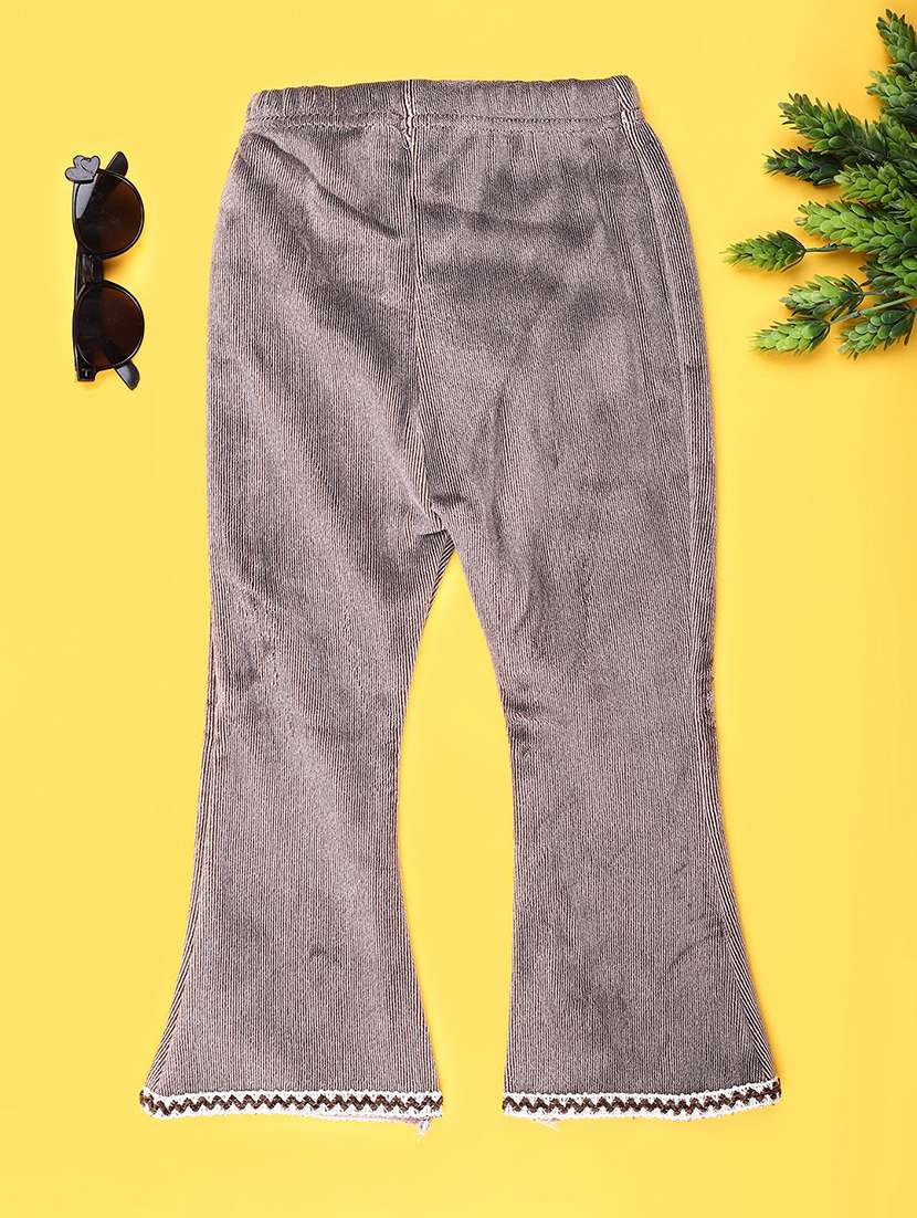 girls solid mid rise pyjama - 22080474 -  Standard Image - 1