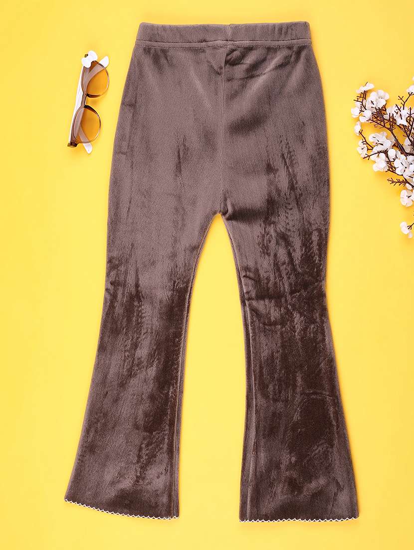 girls solid mid rise pyjama - 22080482 -  Standard Image - 1