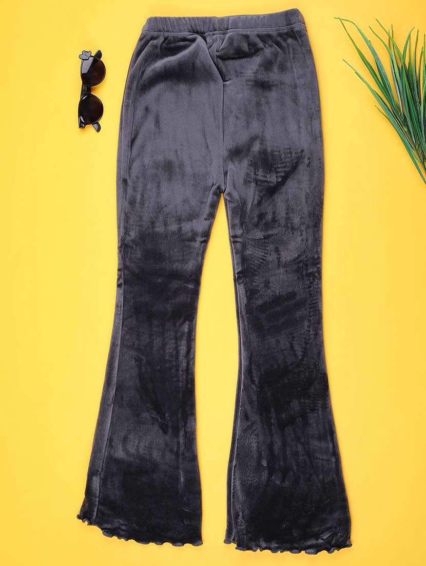 girls solid mid rise pyjama - 22080484 -  Standard Image - 1