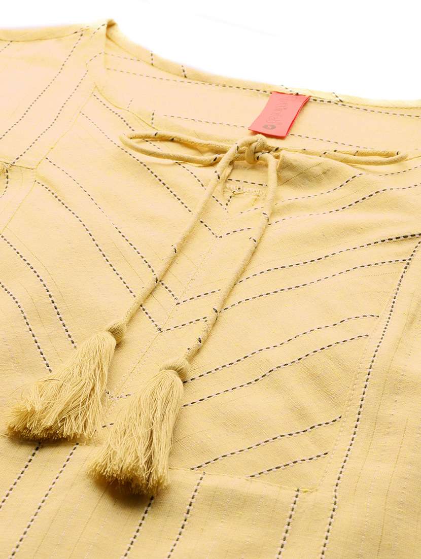 yellow cotton top and trouser set coord - 22080530 - Standard Image - 6