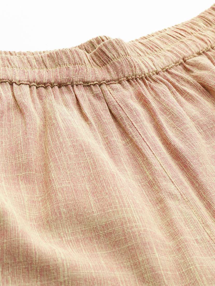 women solid top and palazzo co-ord set - 22080539 -  Standard Image - 6