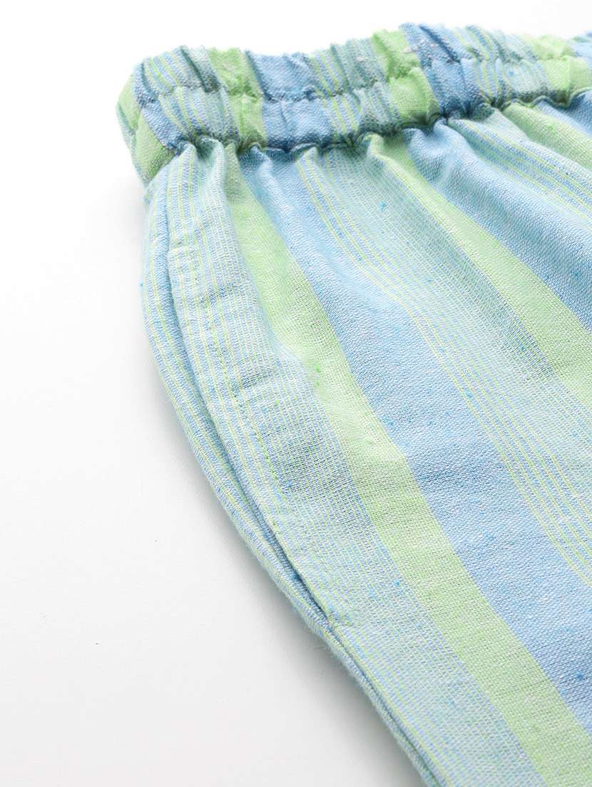 women striped top and trouser co-ord set - 22080540 -  Standard Image - 6