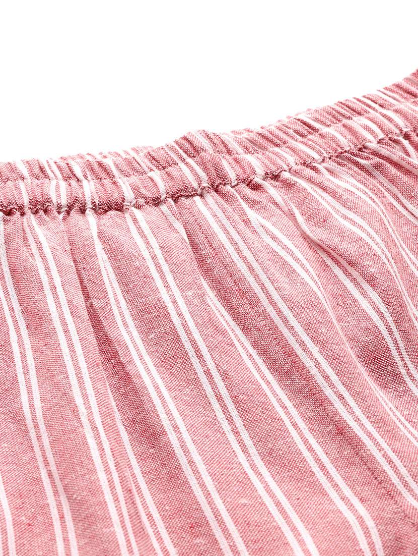 women striped top and trouser co-ord set - 22080542 -  Standard Image - 6