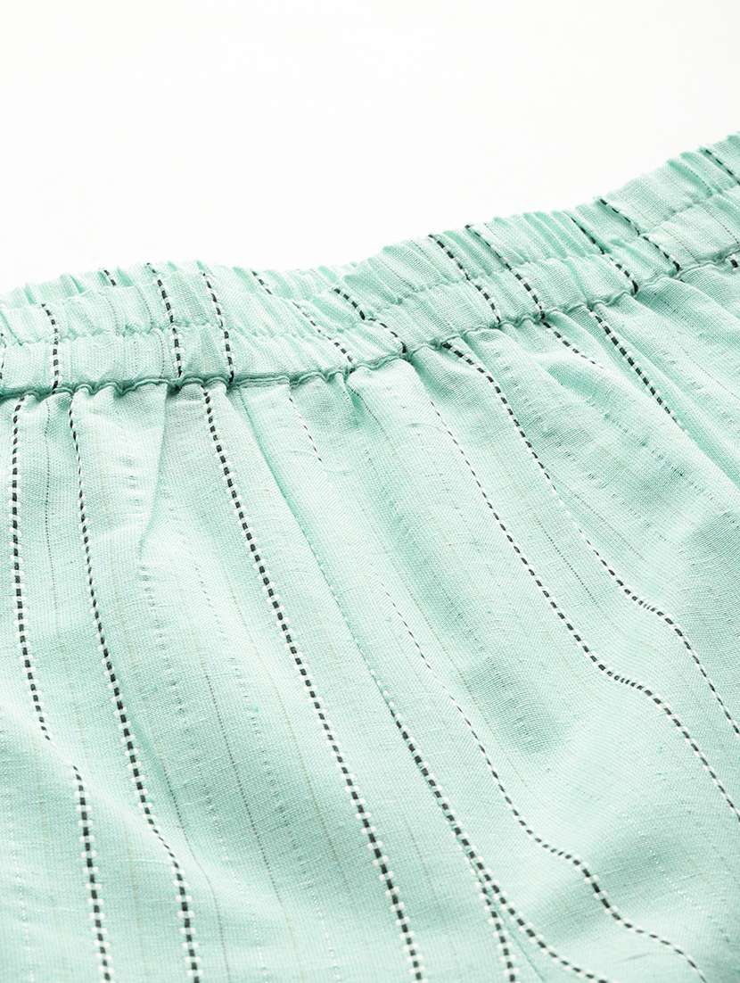 women striped top and trousedr co-ord set - 22080544 -  Standard Image - 6