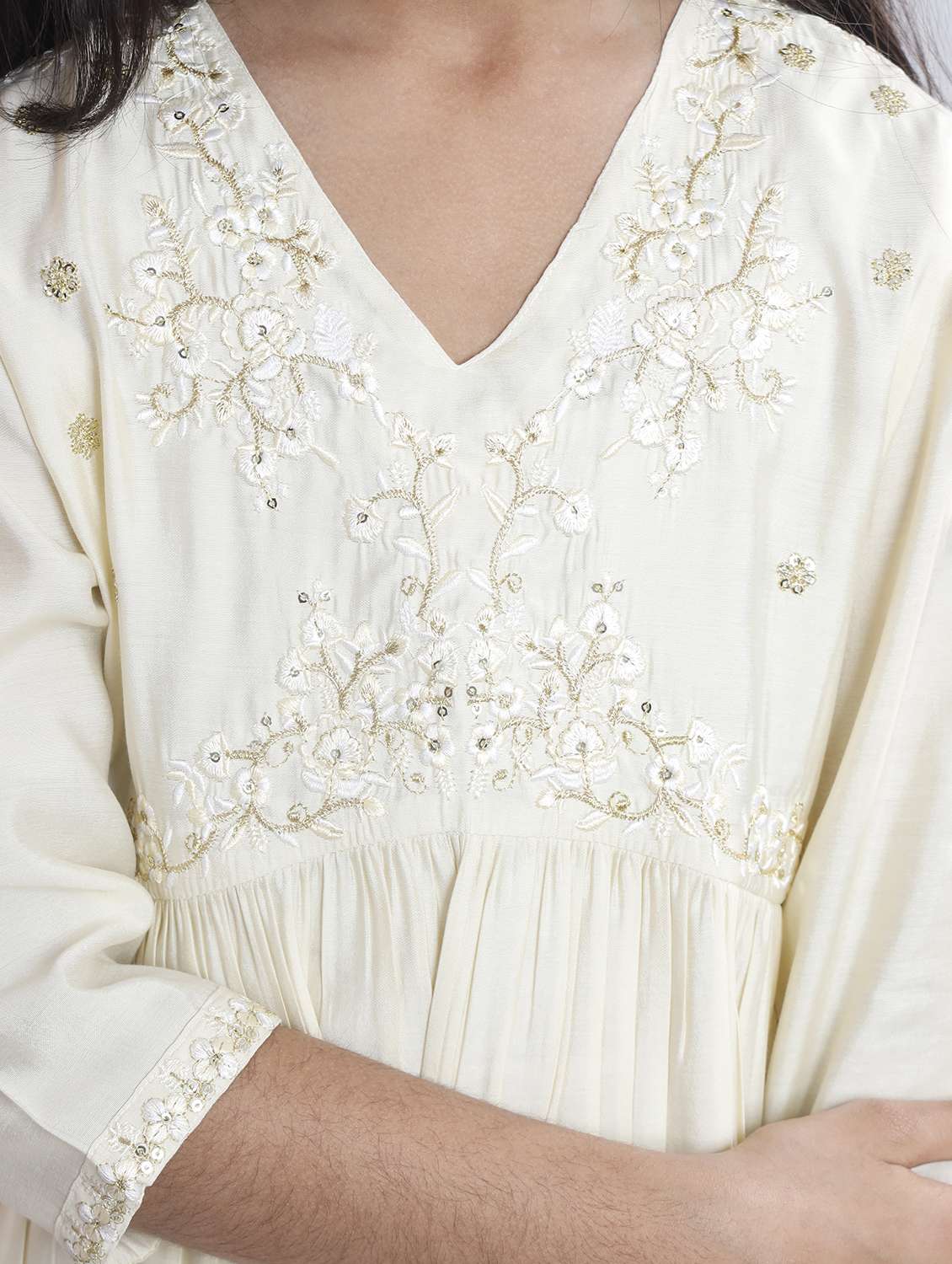 off white silk blend suit set - 22080650 -  Standard Image - 4