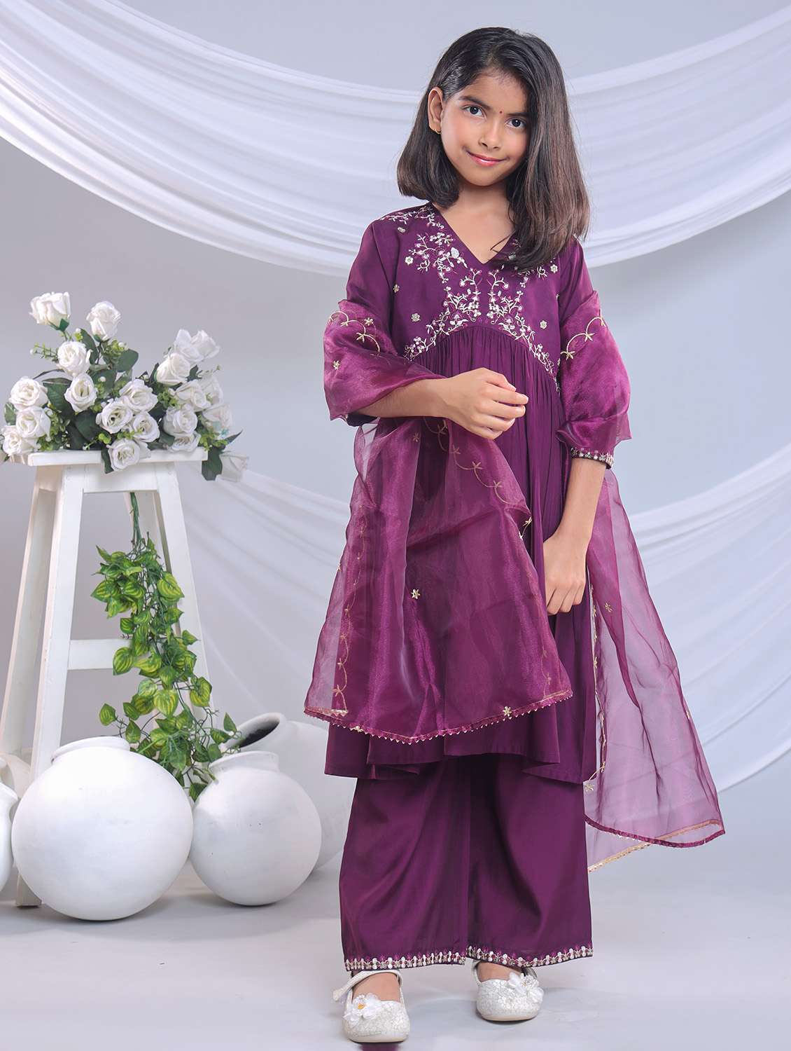 mustard silk blend suit set