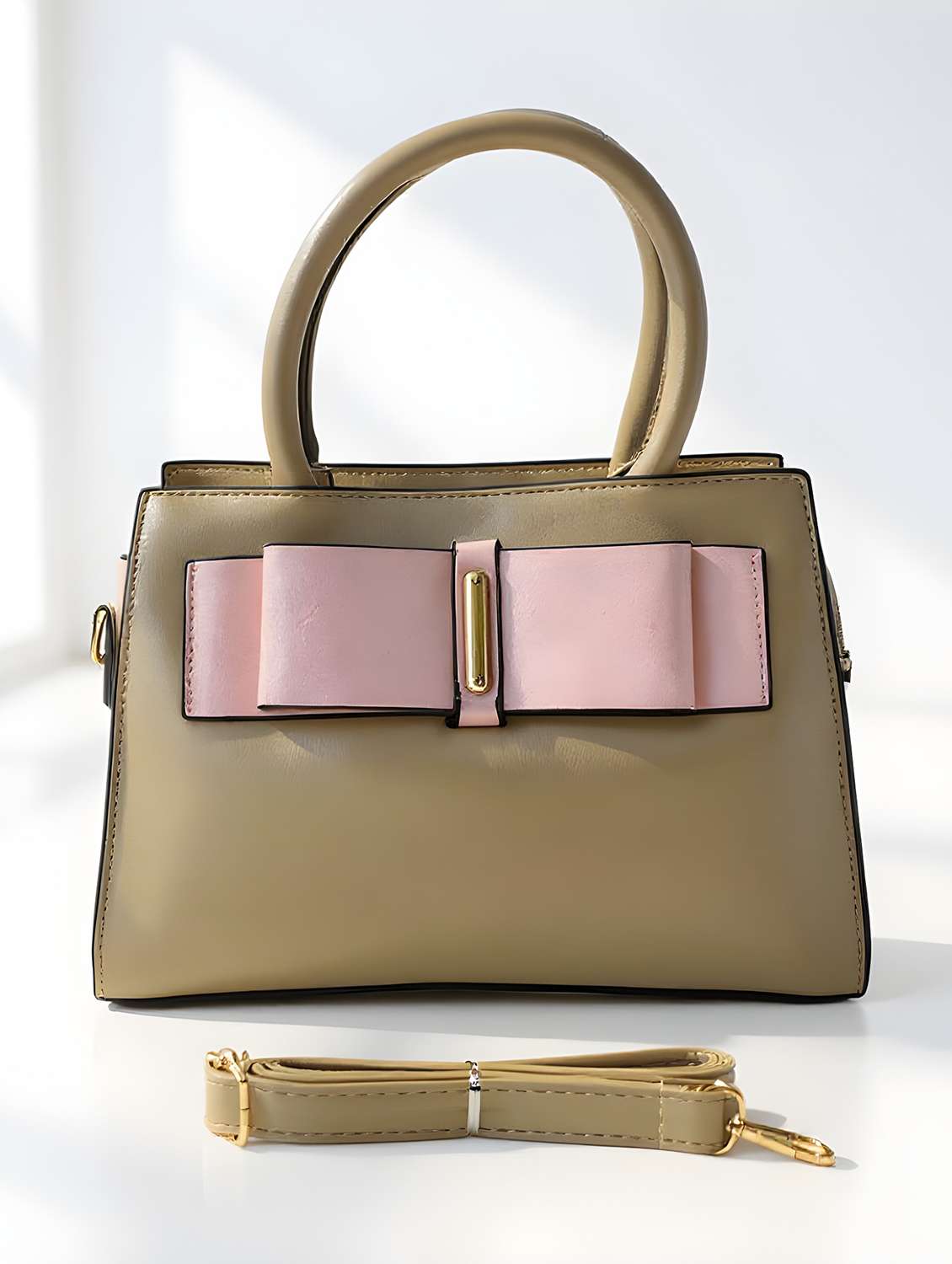 bow detail shoulder handbag - 22080786 - Standard Image - 1
