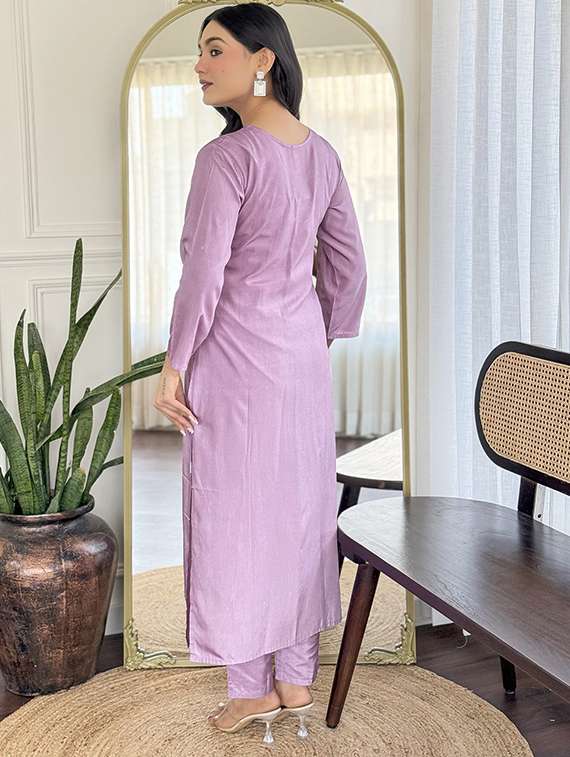 women embroidered long sleeve kurta pant with dupatta set - 22080927 - Standard Image - 1
