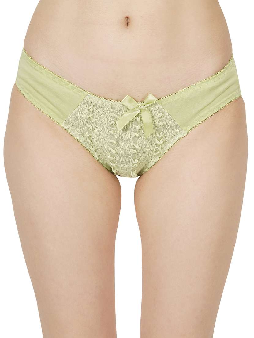 green cotton bras and panty set - 22080947 -  Standard Image - 4