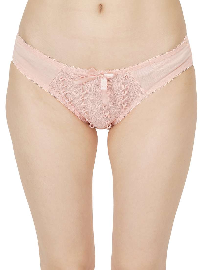 women solid lace bra and panty set - 22080948 -  Standard Image - 4