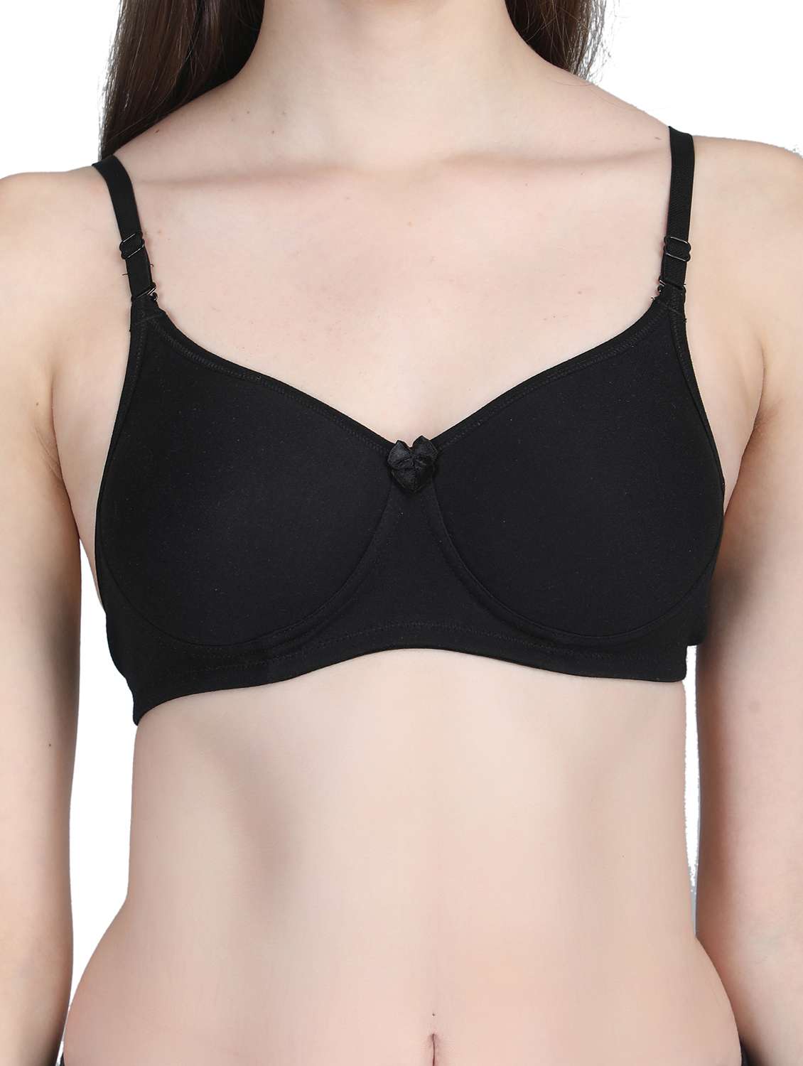 women solid bra and panty set - 22080970 -  Standard Image - 4