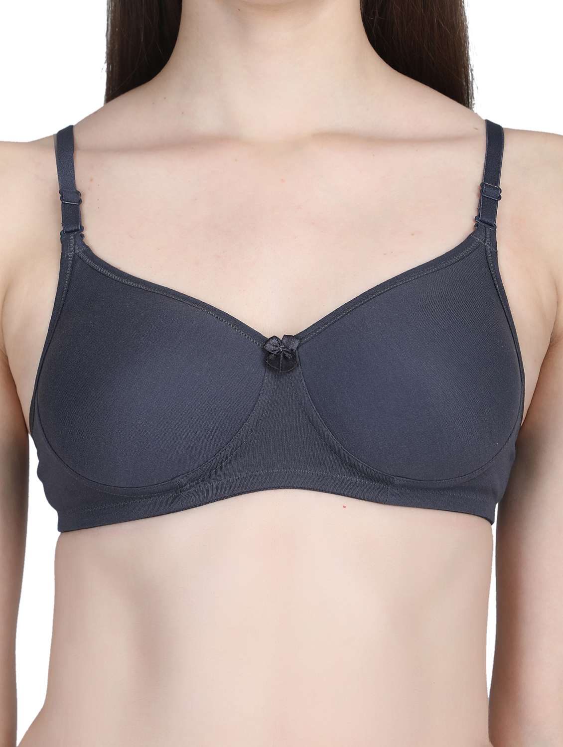 women solid bra and panty set - 22080975 -  Standard Image - 4