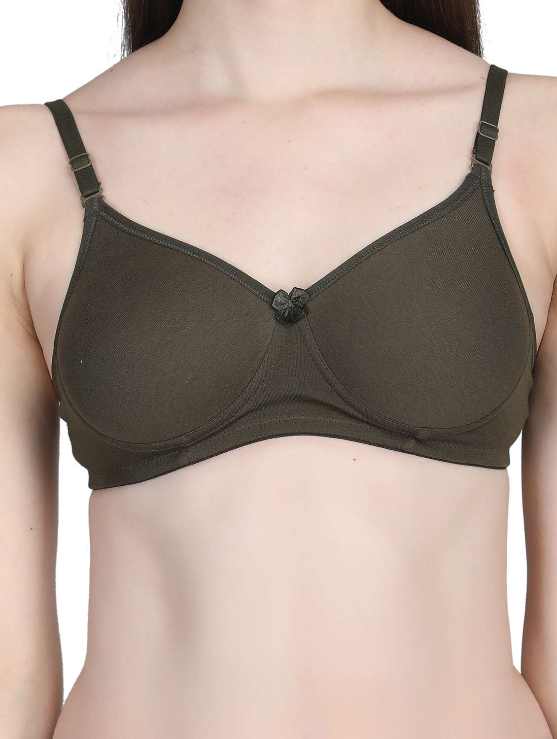 women solid bra and panty set - 22080977 -  Standard Image - 4