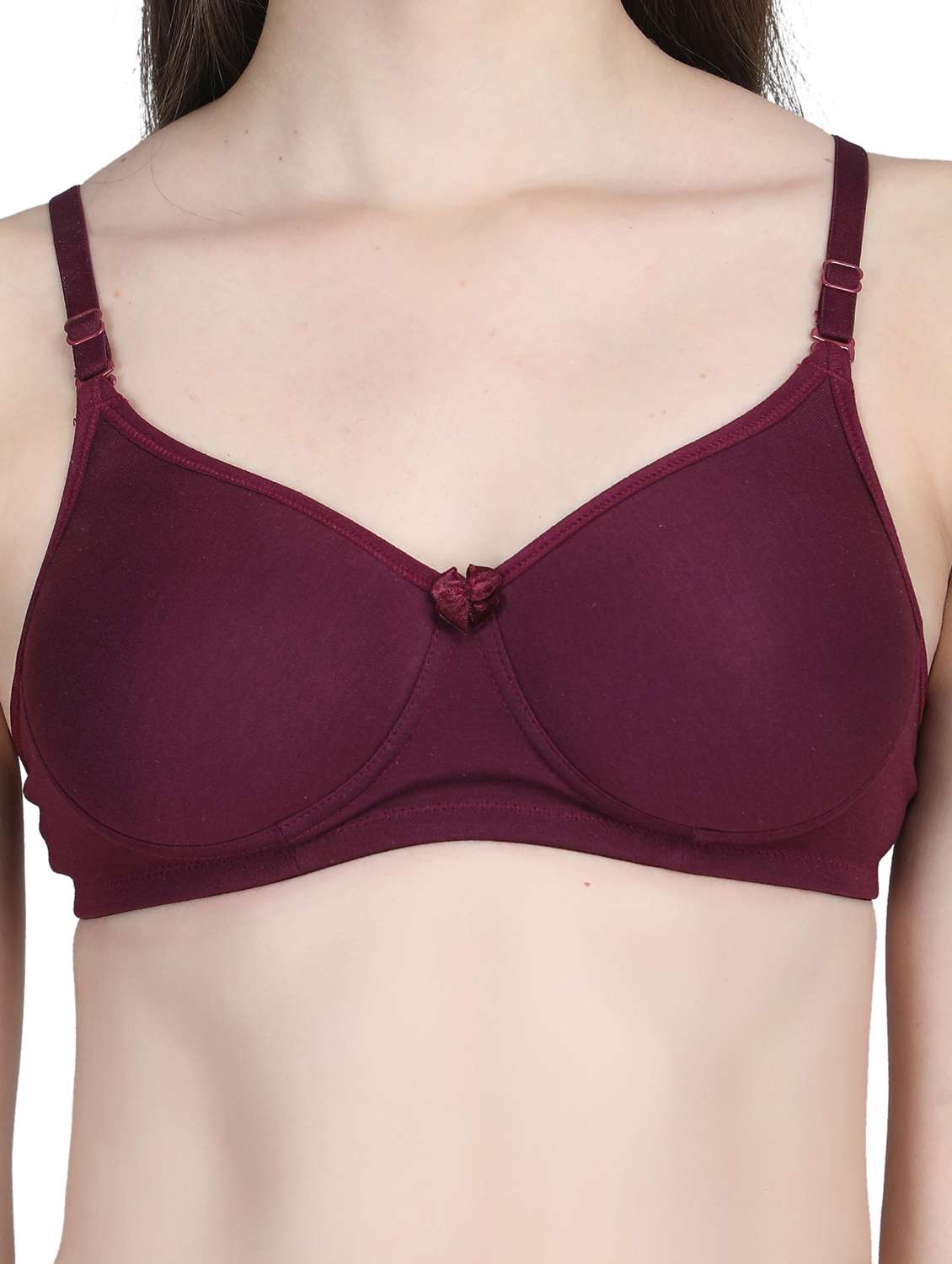 women solid bra and panty set - 22080978 -  Standard Image - 4