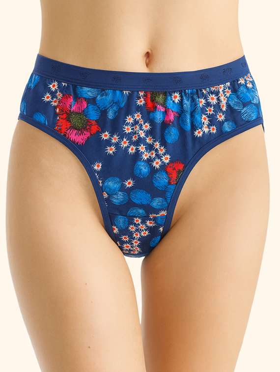 women pack of 3 printed mid rise hipster panty - 22081007 -  Standard Image - 1